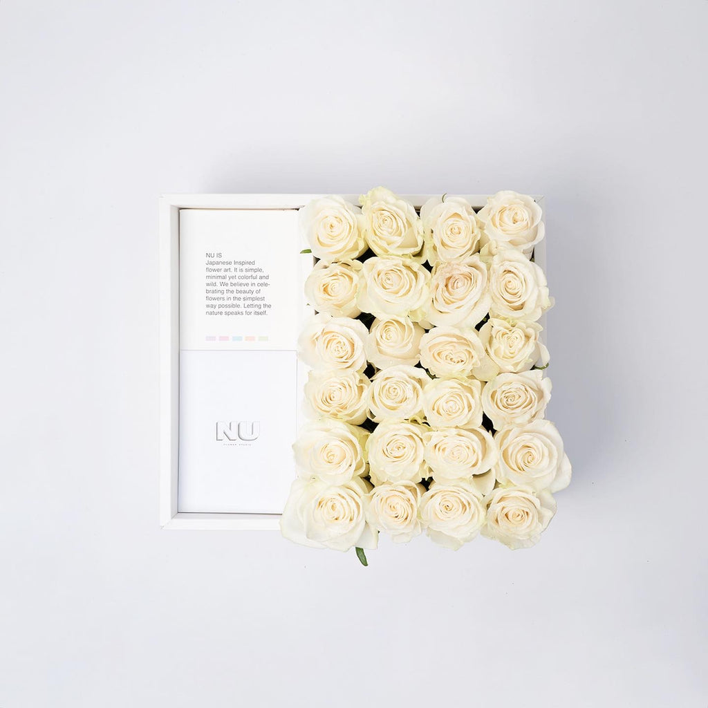 Nu Flowers White Box arrangement