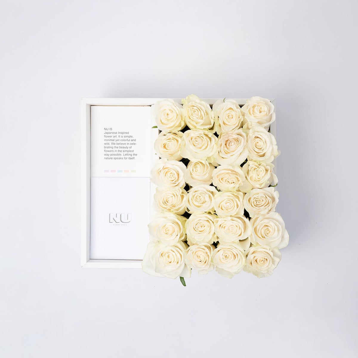 Nu Flowers White Box arrangement