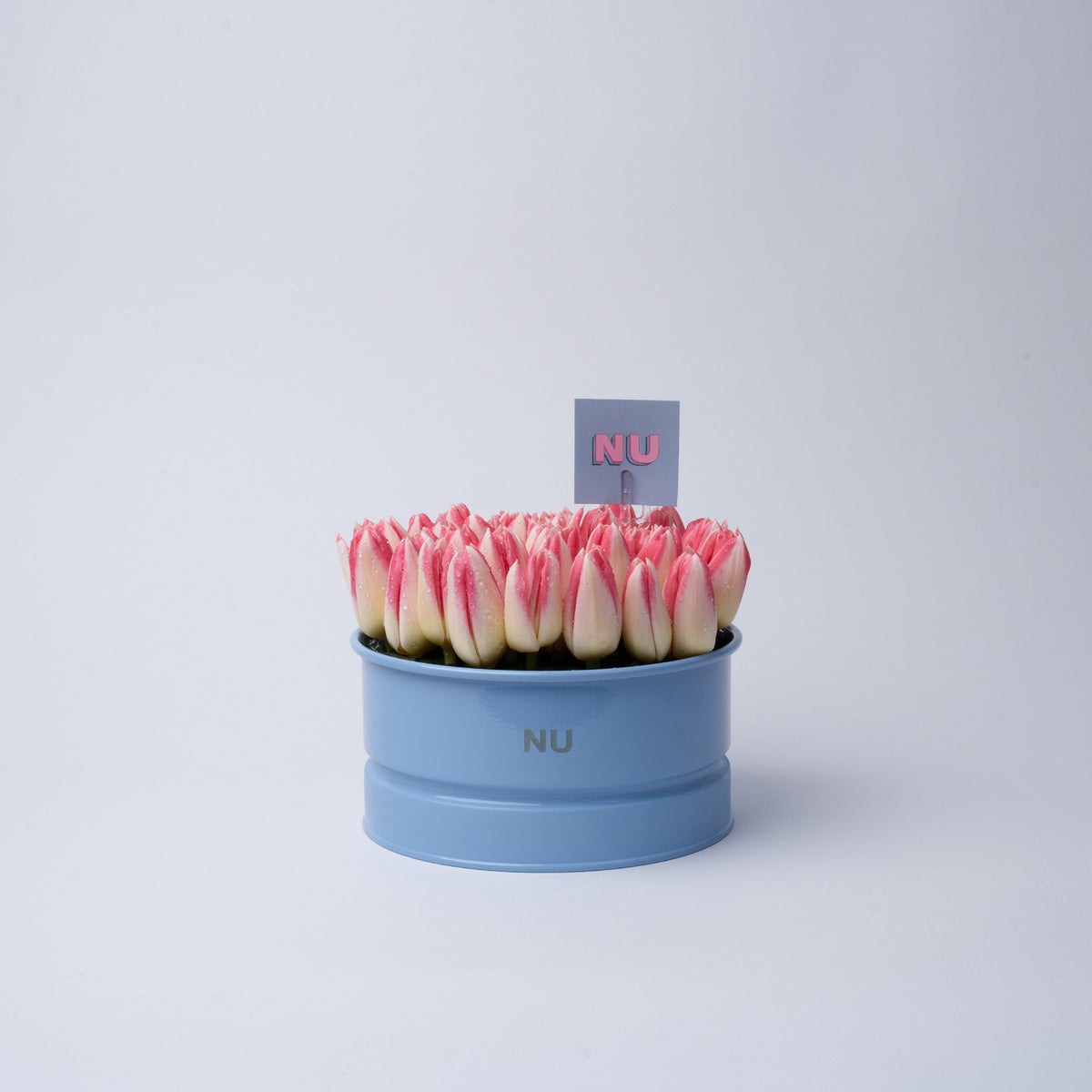 Nu Flowers Pink Tulip Vase arrangement