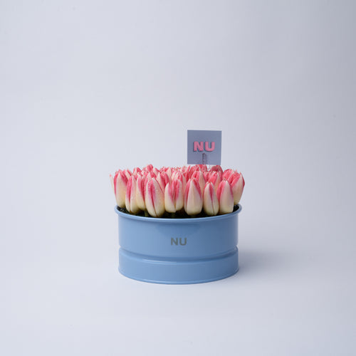 Nu Flowers Pink Tulip Vase arrangement